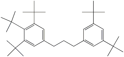 1-(3,4,5-Tri-tert-butylphenyl)-3-(3,5-di-tert-butylphenyl)propane 구조식 이미지