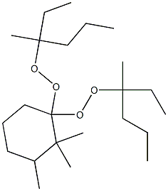 2,2,3-Trimethyl-1,1-bis(1-ethyl-1-methylbutylperoxy)cyclohexane Structure