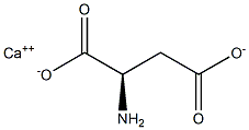 (R)-2-Aminobutanedioic acid calcium salt 구조식 이미지