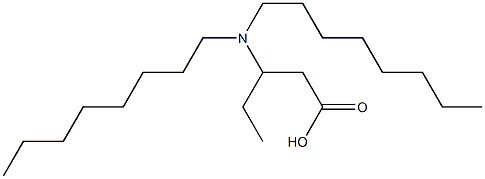 3-(Dioctylamino)valeric acid 구조식 이미지
