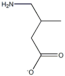 4-Aminio-3-methylbutyric acid anion 구조식 이미지