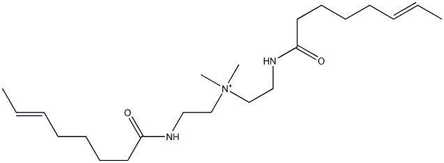 N,N-Dimethyl-2-(6-octenoylamino)-N-[2-(6-octenoylamino)ethyl]ethanaminium 구조식 이미지