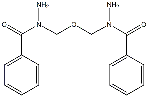 Oxybis(N-benzoylhydrazinomethane) 구조식 이미지