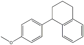 1-(4-Methoxyphenyl)-1,2,3,4-tetrahydronaphthalene 구조식 이미지