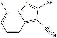 2-Mercapto-7-methylpyrazolo[1,5-a]pyridine-3-carbonitrile Structure