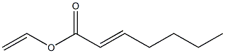 2-Heptenoic acid ethenyl ester Structure