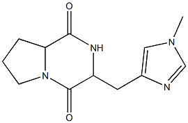 3-[(1-Methyl-1H-imidazol-4-yl)methyl]hexahydropyrrolo[1,2-a]pyrazine-1,4-dione Structure