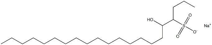 5-Hydroxyhenicosane-4-sulfonic acid sodium salt 구조식 이미지