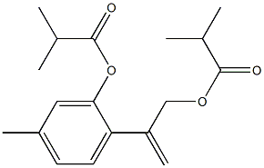 5-Methyl-2-[2-(2-methylpropanoyloxy)-1-methyleneethyl]phenol 2-methylpropanoate 구조식 이미지