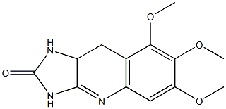 6,7,8-Trimethoxy-9,9a-dihydro-1H-imidazo[4,5-b]quinolin-2(3H)-one Structure