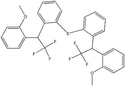 [2,2,2-Trifluoro-1-(2-methoxyphenyl)ethyl]phenyl sulfide Structure