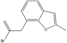 2-Methyl-7-(2-bromo-2-propenyl)benzofuran Structure