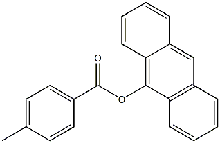 p-Methylbenzoic acid (anthracen-9-yl) ester Structure