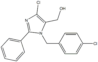 1-(4-Chlorobenzyl)-2-phenyl-4-chloro-5-hydroxymethyl-1H-imidazole Structure