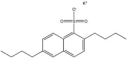 2,6-Dibutyl-1-naphthalenesulfonic acid potassium salt Structure