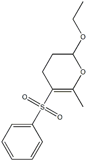 5-(Phenylsulfonyl)-3,4-dihydro-6-methyl-2-ethoxy-2H-pyran Structure