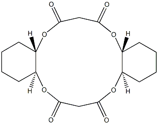 (4aS,9aR,13aR,18aS)-Dodecahydro-6H,17H-5,9,14,18-tetraoxadibenzo[a,h]cyclotetradecene-6,8,15,17(7H,16H)-tetrone Structure