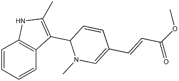 3-[[2-(2-Methyl-1H-indol-3-yl)-1,2-dihydro-1-methylpyridin]-5-yl]acrylic acid methyl ester Structure