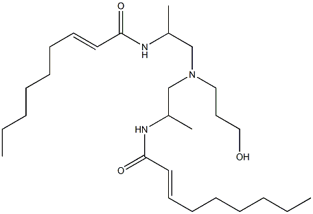 N,N'-[3-Hydroxypropyliminobis(1-methyl-2,1-ethanediyl)]bis(2-nonenamide) Structure