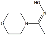 (Z)-1-Morpholinoethanone oxime Structure