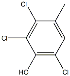 2,3,6-Trichloro-4-methylphenol Structure