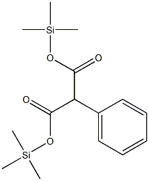 Phenylmalonic acid bis(trimethylsilyl) ester Structure