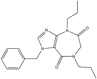 1,4,6,7-Tetrahydro-1-benzyl-4,7-dipropylimidazo[4,5-e][1,4]diazepine-5,8-dione Structure