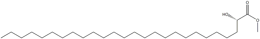 [S,(-)]-2-Hydroxyhexacosanoic acid methyl ester 구조식 이미지