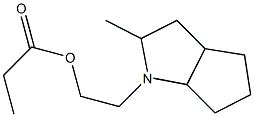 Propionic acid 2-(2-methyloctahydrocyclopenta[b]pyrrol-1-yl)ethyl ester 구조식 이미지