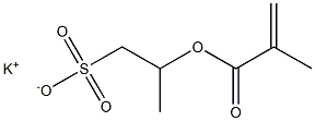 2-(Methacryloyloxy)-1-propanesulfonic acid potassium salt 구조식 이미지