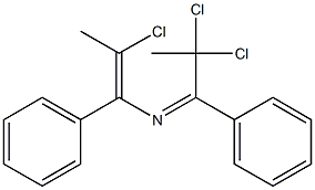 2,2,6-Trichloro-3,5-diphenyl-4-aza-3,5-heptadiene Structure