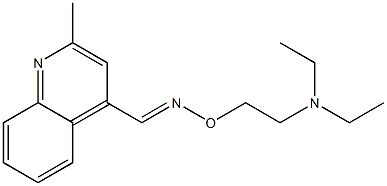 2-Methyl-4-[[2-(diethylamino)ethoxy]iminomethyl]quinoline Structure