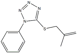 5-(2-Methyl-2-propenylthio)-1-phenyl-1H-tetrazole Structure