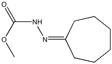 2-Cycloheptylidenehydrazinecarboxylic acid methyl ester 구조식 이미지