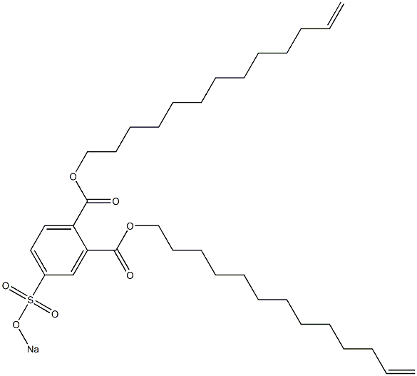 4-(Sodiosulfo)phthalic acid di(12-tridecenyl) ester Structure