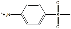 p-Methylsulfonylanilinium Structure