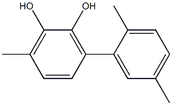 6-Methyl-3-(2,5-dimethylphenyl)benzene-1,2-diol 구조식 이미지