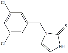 1-(3,5-Dichlorobenzyl)-1,3-dihydro-2H-imidazole-2-thione 구조식 이미지