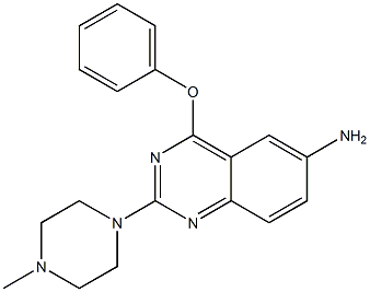 2-[4-Methyl-1-piperazinyl]-4-(phenoxy)-6-aminoquinazoline Structure