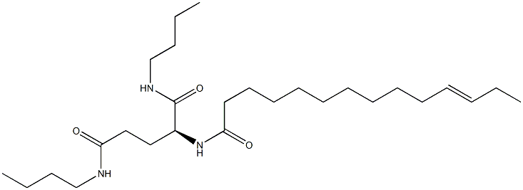 N2-(11-Tetradecenoyl)-N1,N5-dibutylglutaminamide 구조식 이미지