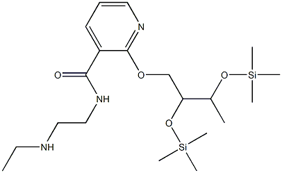 2-[2,3-Di(trimethylsilyloxy)butoxy]-N-[2-(ethylamino)ethyl]-3-pyridinecarboxamide Structure