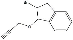 2-Bromo-1-[(2-propyn-1-yl)oxy]indane Structure