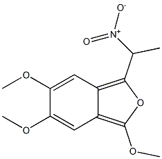 1-(1-Nitroethyl)-3,5,6-trimethoxyisobenzofuran 구조식 이미지