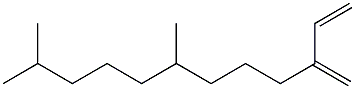 3-Methylene-7,11-dimethyl-1-dodecene Structure