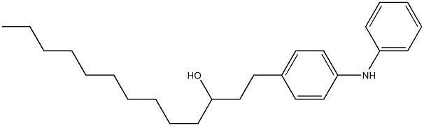 4-(3-Hydroxytridecyl)phenylphenylamine Structure