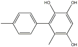 6-(4-Methylphenyl)-5-methylbenzene-1,2,4-triol 구조식 이미지