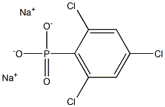 2,4,6-Trichlorophenylphosphonic acid disodium salt 구조식 이미지