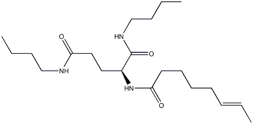 N2-(6-Octenoyl)-N1,N5-dibutylglutaminamide Structure