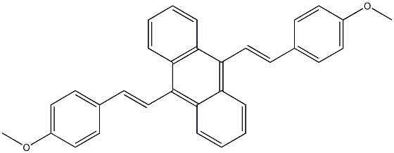 9,10-Bis[(E)-2-(4-methoxyphenyl)ethenyl]anthracene Structure