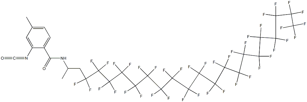 2-Isocyanato-4-methyl-N-[2-(hentetracontafluoroicosyl)-1-methylethyl]benzamide Structure